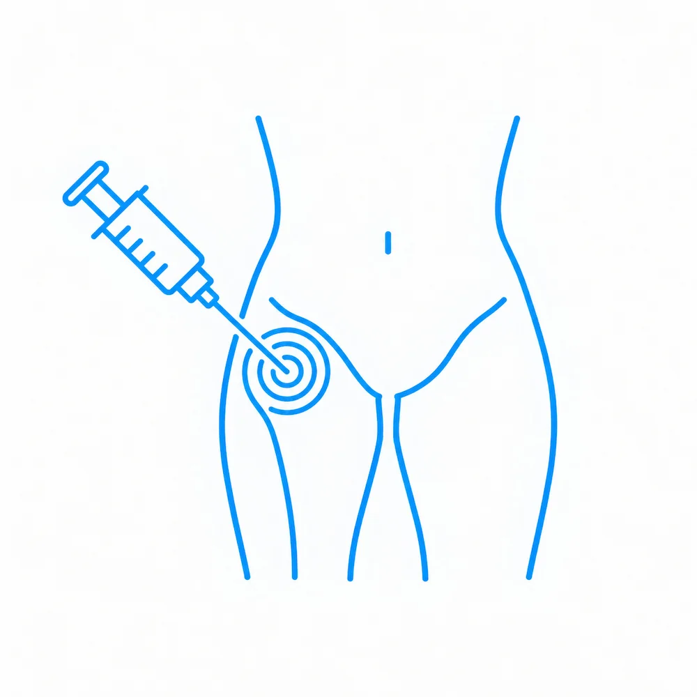 Icono de aplicación dirigida de terapia celular en las arterias periféricas