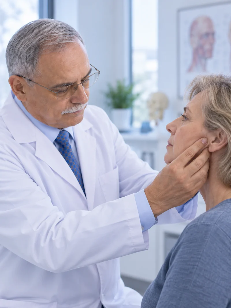 Estructuras de la ATM y causas del dolor mandibular Representación de la articulación temporomandibular: disco articular, cóndilo mandibular y músculos masticatorios