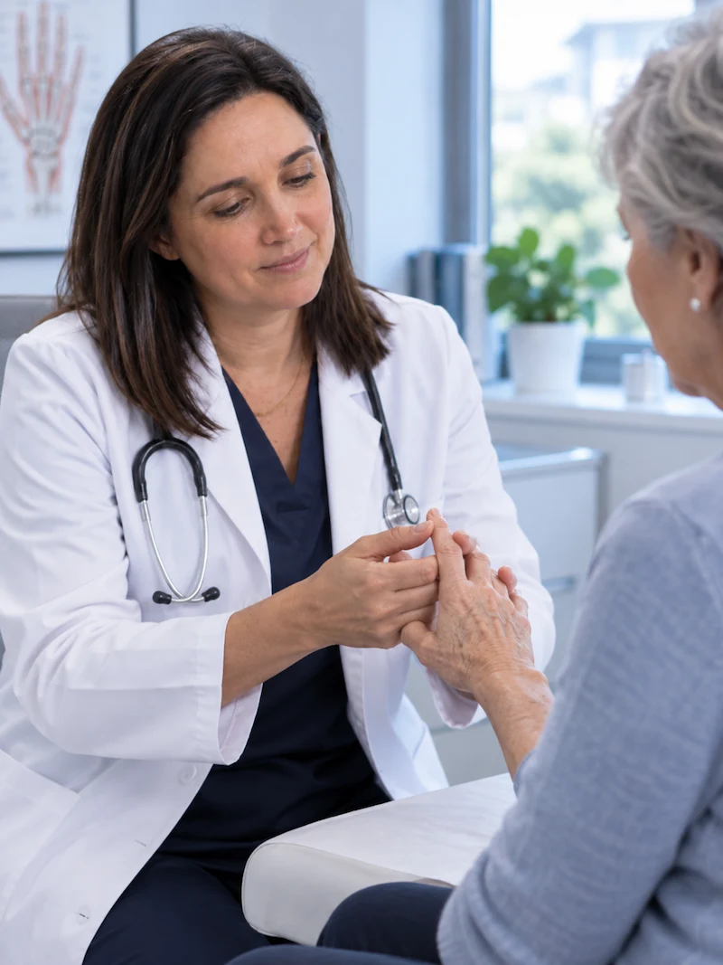 Anatomía y estructuras de la mano afectadas por dolor y rigidez