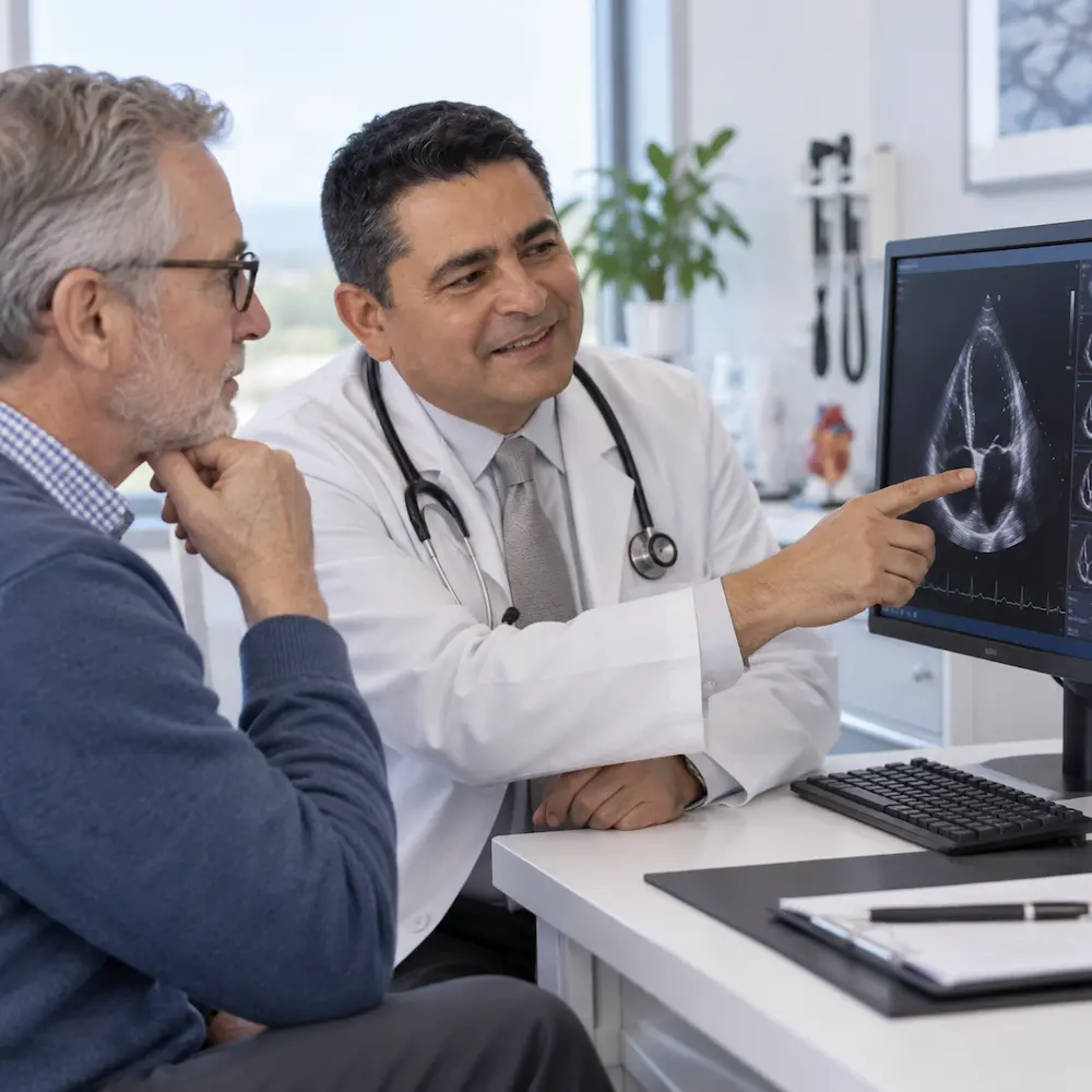 Evaluación cardiológica: ecocardiograma y estudios de función cardíaca