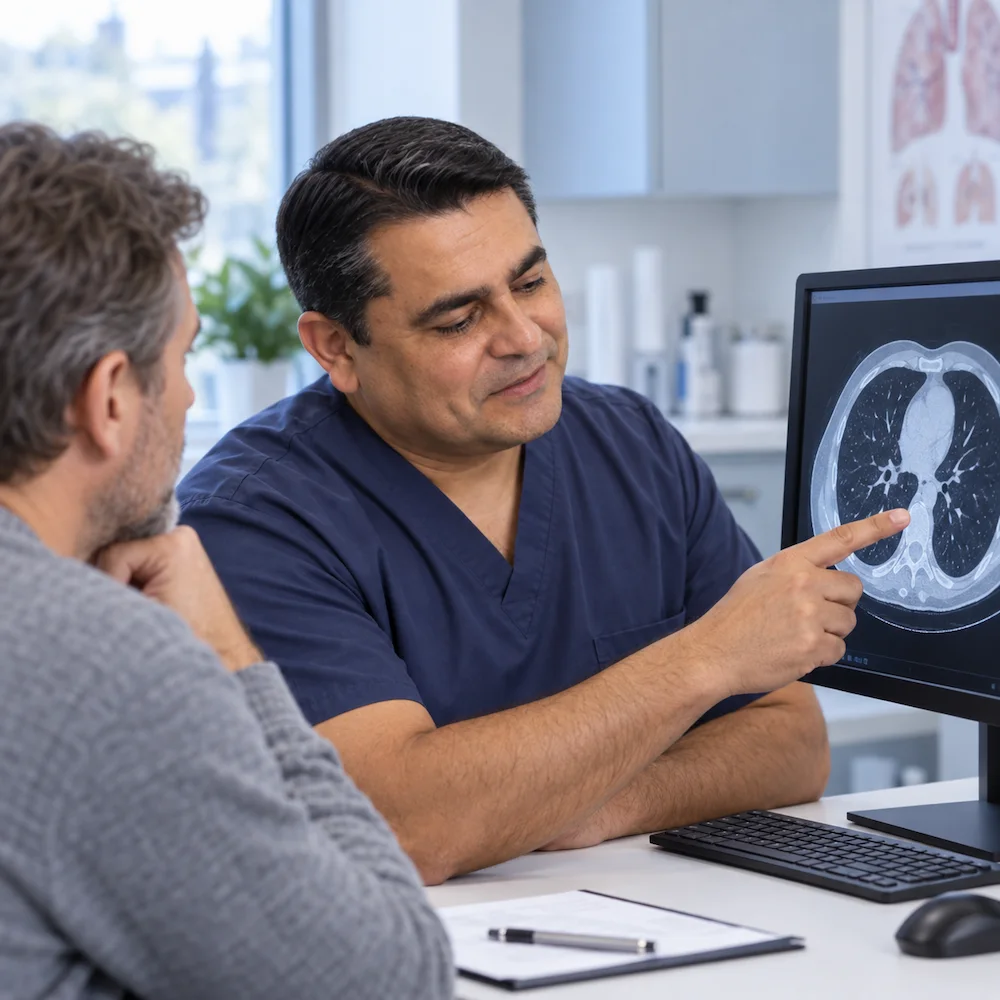Evaluación respiratoria: espirometría y estudios de función pulmonar