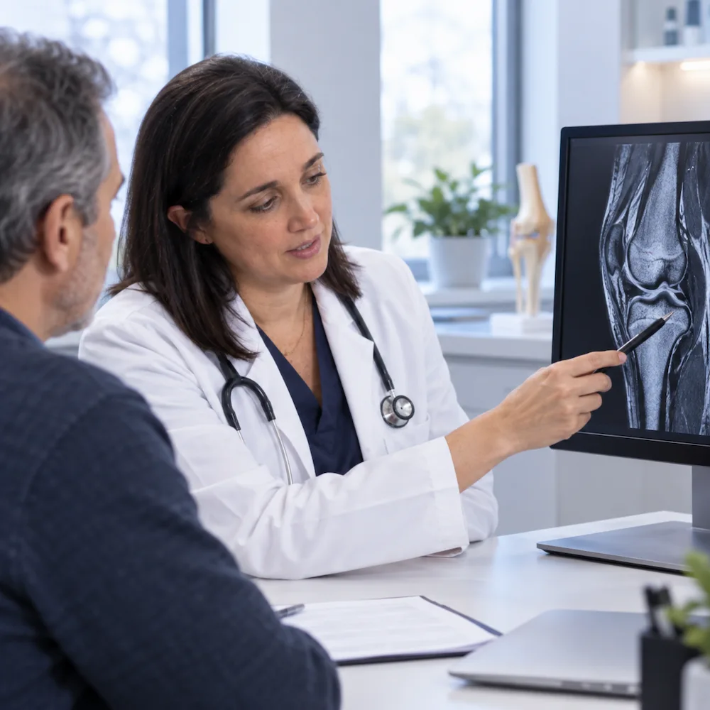 Evaluación — tratamiento de rodilla Evaluación médica de la rodilla — historia clínica y estudios por imágenes