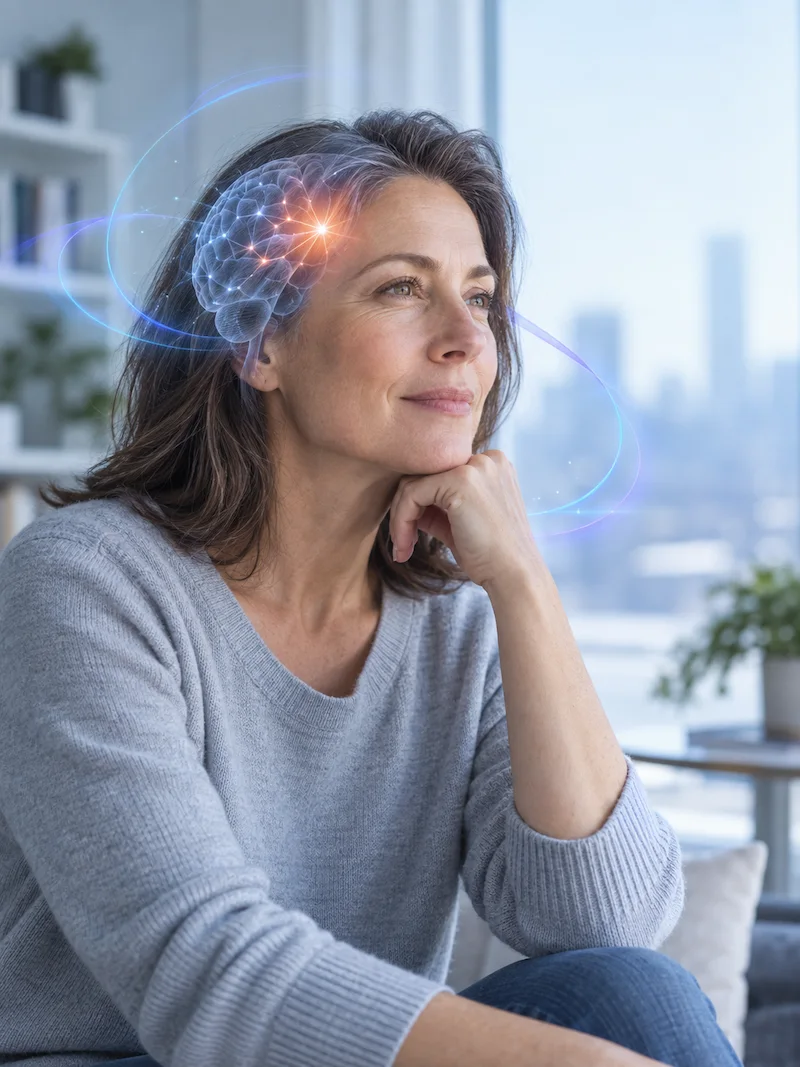 Persona con dificultades de memoria y concentración, abordaje celular para el cerebro en LYRACELL