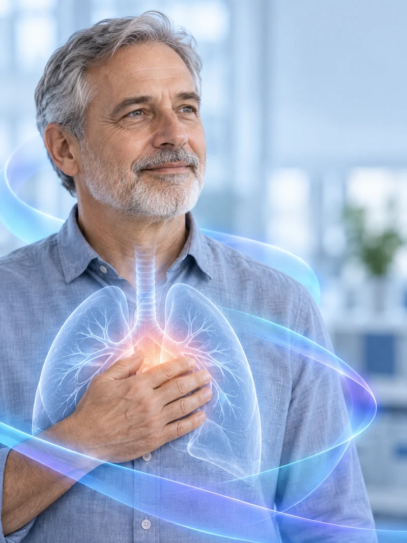 Evaluación y tratamiento celular de los pulmones en LYRACELL