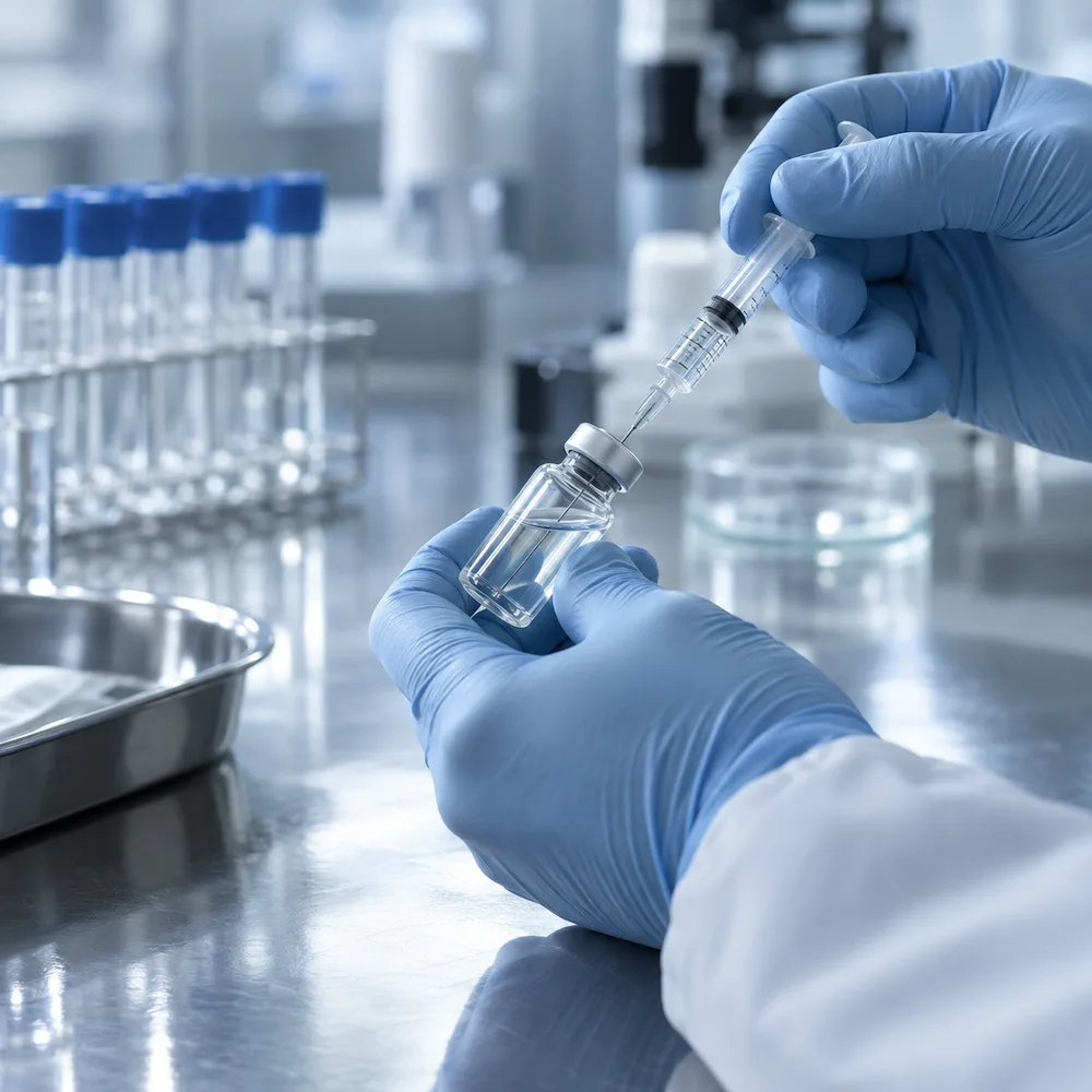 Preparación en laboratorio de la combinación celular personalizada para las encías